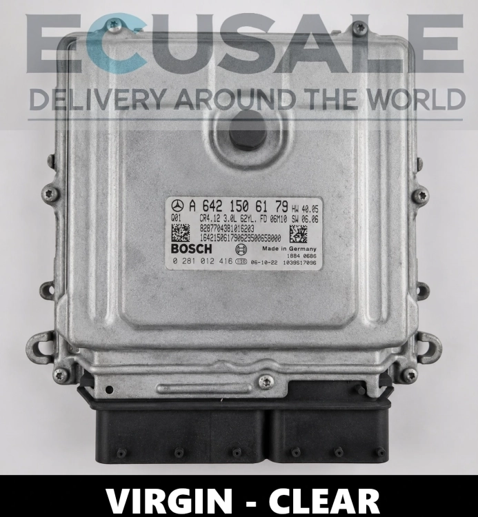 Centralina do motor Mercedes A6421506179 Bosch 0281012416 CR4.12 OM642 3.0 CDI VIRGIN