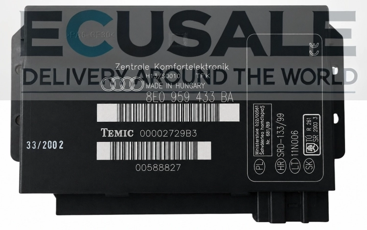 8E0959433BA modulo di controllo TEMIC Audi A4 B6 B7 8E0 959 433 BA