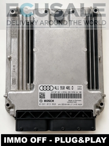 centralina de motor Audi Q7 3.0 TDI Bosch 0281015868 4L1910401D IMMO OFF