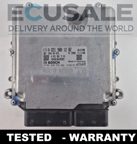 A6519001202 0281030555 Centralina motore Mercedes W166 ML 2.2 CDI OM651 Bosch ECU