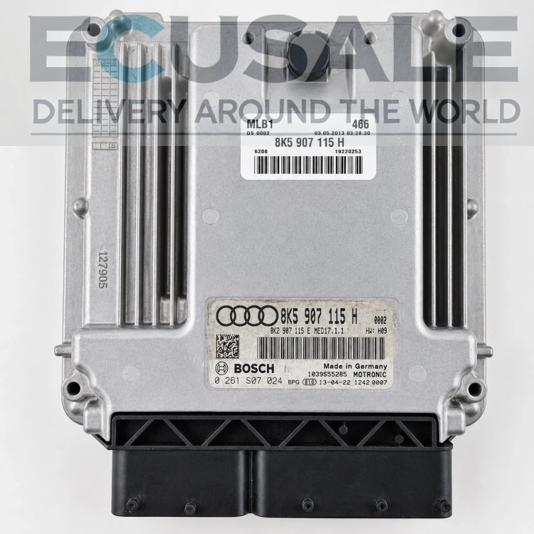 8K5907115H 0261S07024 sterownik silnika Audi A4 B8 2.0 TFSI Bosch ECU