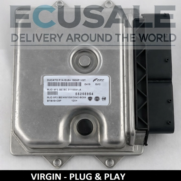 55255954 MJD8F3.BE Centralina motore VIRGIN Plug &amp;amp;amp; Play Fiat Ducato Peugeot Boxer Citroen Jumper 2.3