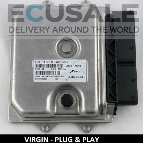 51875963 BC0100691J 8GMF.A4 Centralina motore Alfa Romeo MiTo 1.4 Turbo 135KM VIRGIN Plug Play