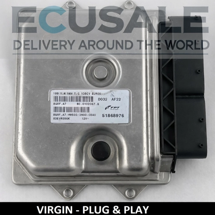 Centralina motore Fiat Grande Punto  51868976 8GMF.A7 VIRGIN Plug Play
