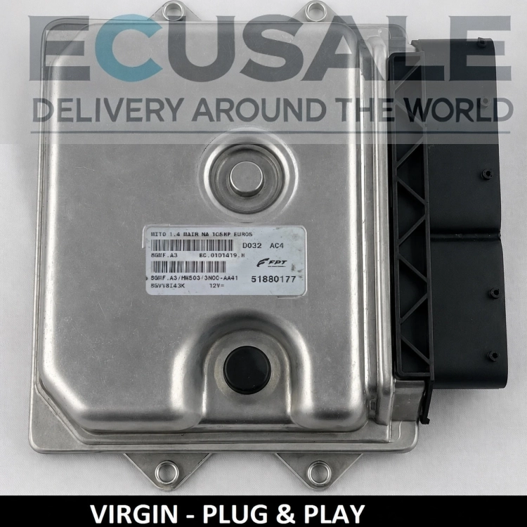 51880177 BC0101419H 8GMF.A3 Centralina do motor Alfa Romeo MiTo 1.4 MultiAir 105KM VIRGIN Plug Play