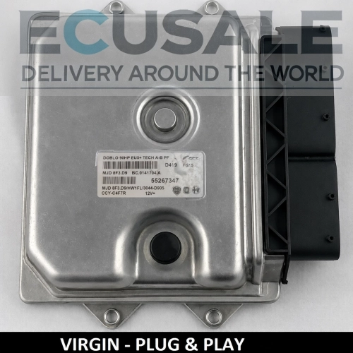 Motorsteuergerät 55267347 MJD8F3.D9 Fiat Doblo 1.3 Multijet 90KM VIRGIN Plug &amp;amp;amp; Play