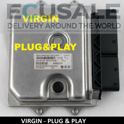 ECU 55267347 MJD8F3.D9 do Fiat Doblo 1.3 Multijet Diesel Motorsteuergerät