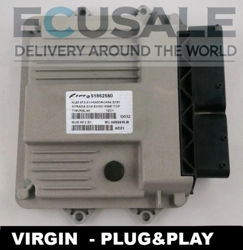 51862560 MJD6F3.S1 Motorsteuergerät Fiat Strada 1.3 JTD VIRGIN Plug and Play