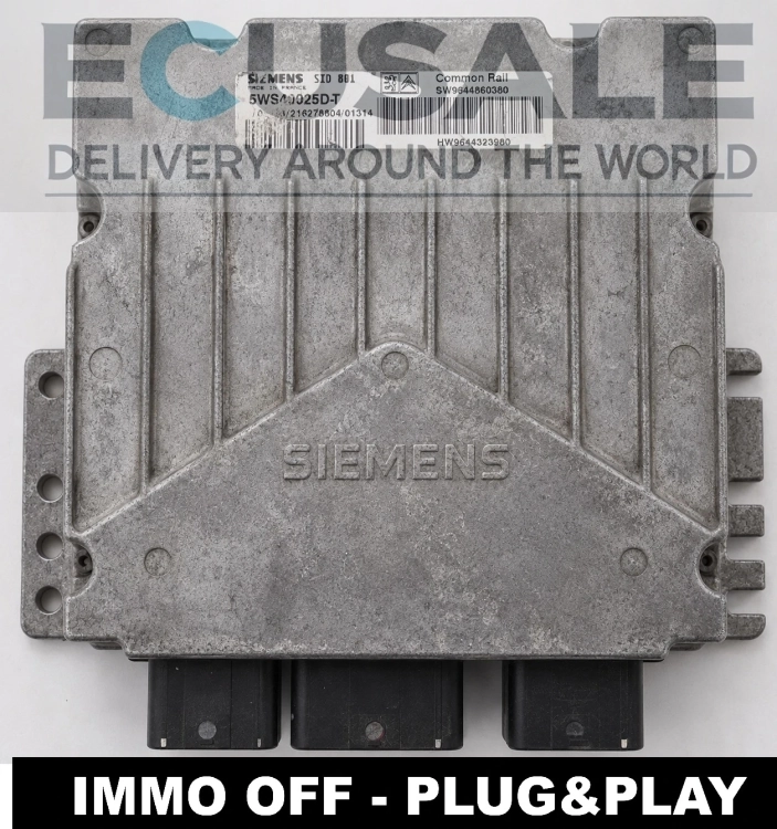 SID801 5WS40025DT 9644860380 steuergerät Citroen Berlingo Peugeot Partner 2.0 HDI IMMO OFF