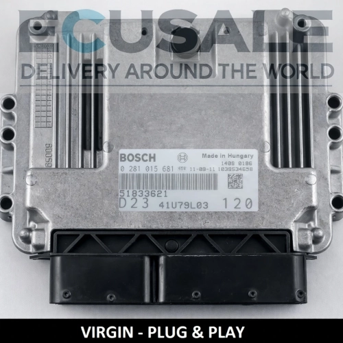 51833621 0281015681 Centralina do motor Fiat Ducato 2.3 JTD Bosch Virgin Plug and Play