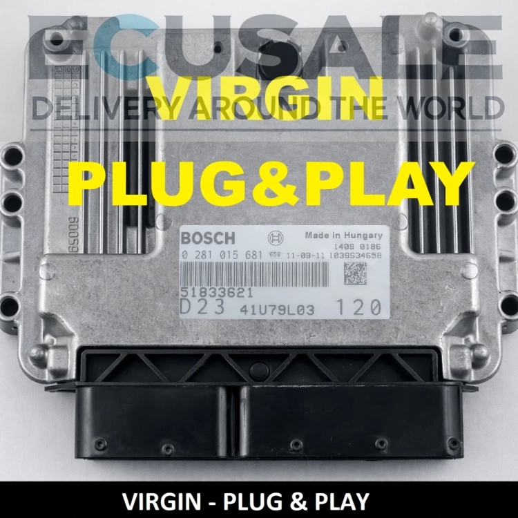 ECU Fiat Ducato 2.3 Multijet 51833621 0281015681 Bosch EDC16C39 Centralina motore Virgin