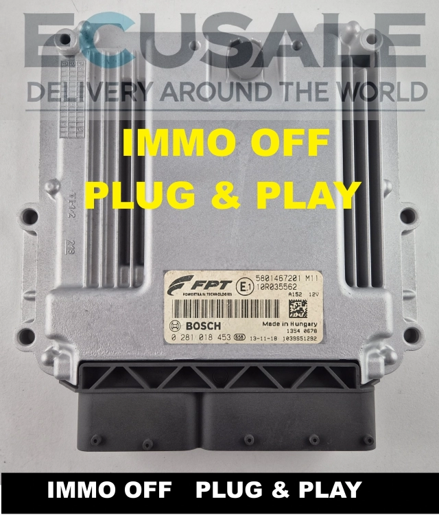 0281018453 5801467201 IMMO OFF Motorsteuergerät ECU Iveco Daily 3.0 HPI HPT Plug &amp;amp;amp; Play