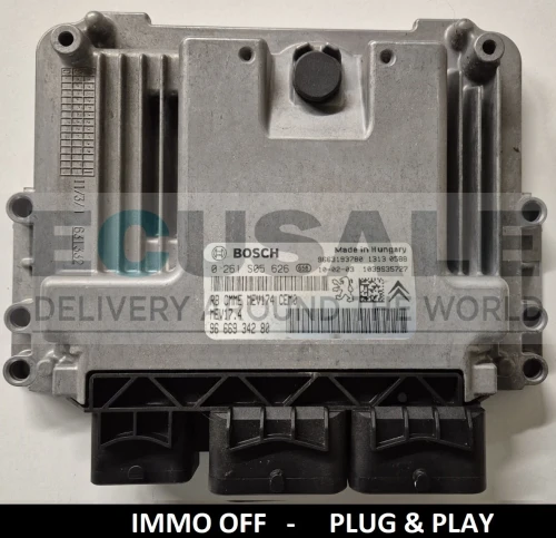 0261S05626 9666934280 IMMO Centralina do motor Citroën Peugeot 1.6 VTi Bosch Plug and Play