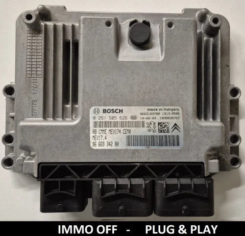 0261S05626 9666934280 IMMO OFF Centralina motore Citroën Peugeot 1.6 VTi Bosch Plug and Play