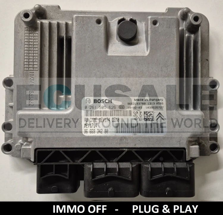 0261S05626 9666934280 IMMO Centralina do motor Citroën Peugeot 1.6 VTi Bosch Plug and Play
