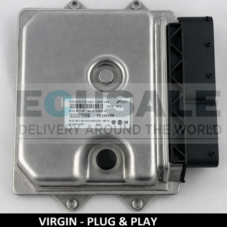55255955 Centralina do motor Fiat Ducato 2.3 Multijet MJD 8F3.BF Virgin Plug and Play