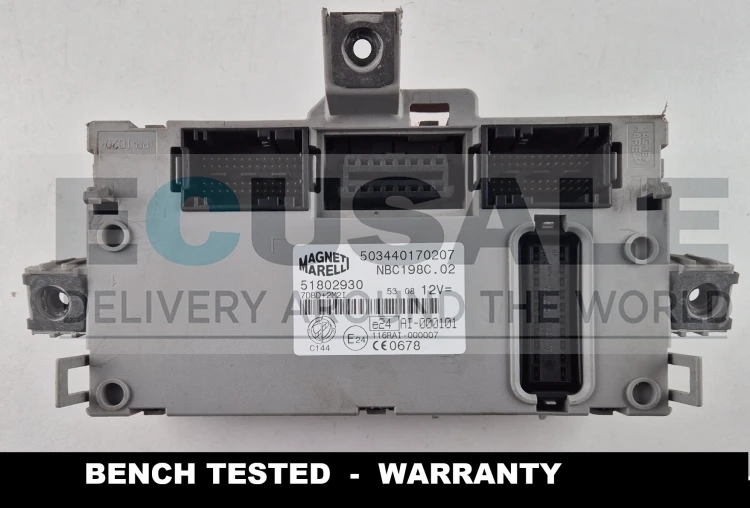 503440170207 51802930 módulo BCM Body Computer Fiat Bravo II NBC198C.02 Magneti Marelli