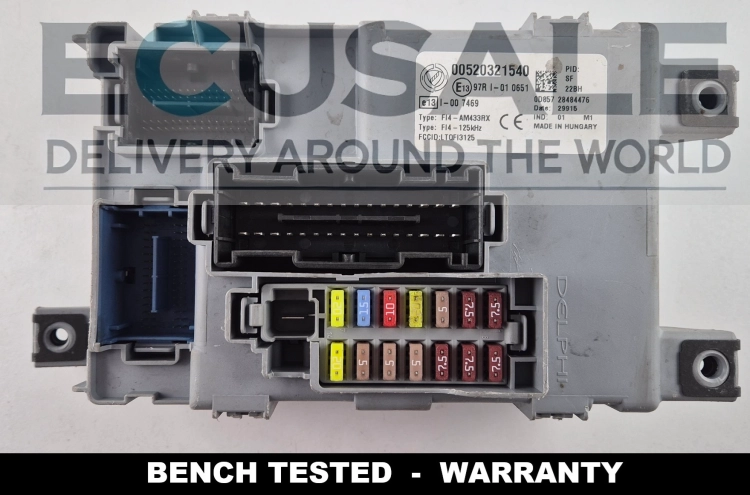 00520321540 52032154 28484476 modul BCM BSI Fiat Doblo II Delphi