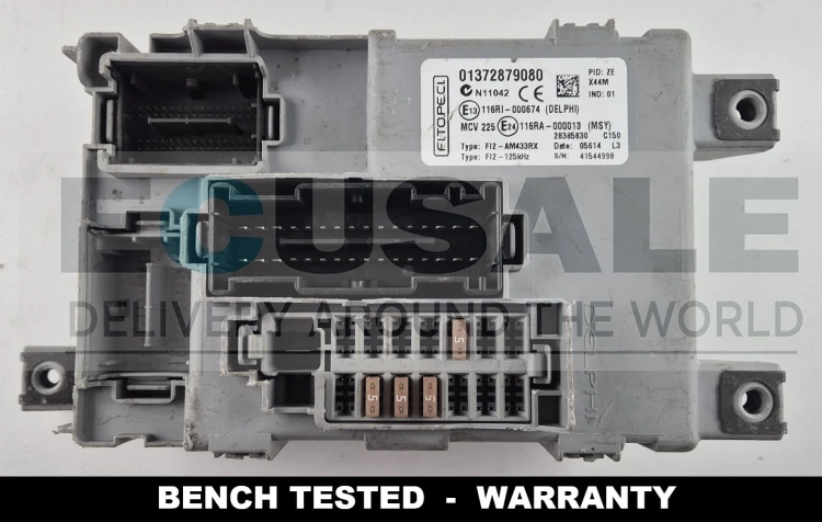 01372879080 28385830 módulo de controle BCM BSI Fiat Fiorino Qubo Citroen Nemo Peugeot Bipper Delphi