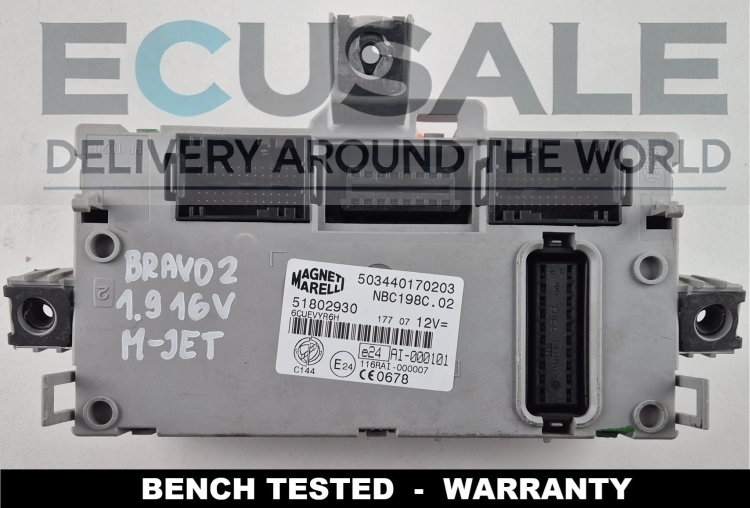 503440170203 51802930 modul BCM Body Computer Fiat Bravo II 1.9 Multijet NBC198C.02 Magneti Marelli