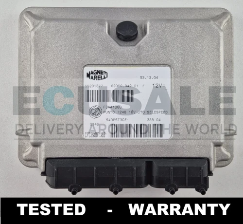 55201377 CFC208F.08 centralina de transmissão TCU Fiat Punto 1.3 JTD Selespeed Magneti Marelli