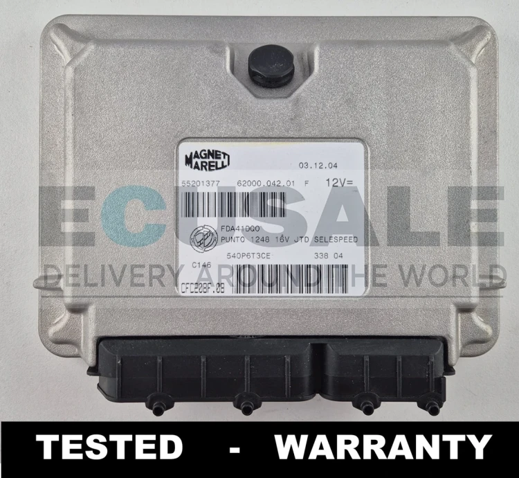 55201377 CFC208F.08 centralina de transmissão TCU Fiat Punto 1.3 JTD Selespeed Magneti Marelli