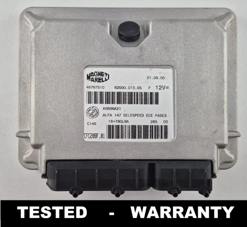 46767510 CFC208F.01 centralina cambio TCU Alfa Romeo 147 Selespeed Magneti Marelli