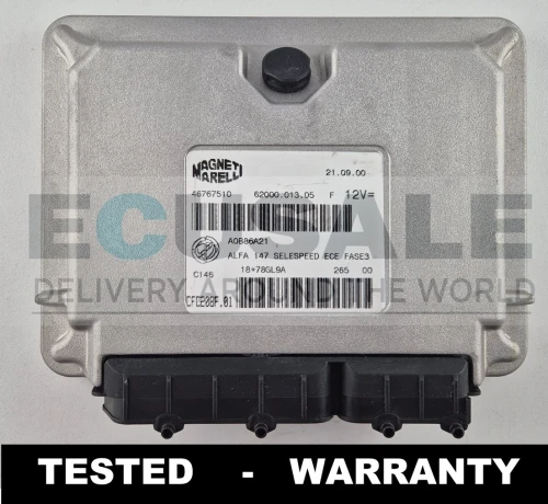 46767510 CFC208F.01 centralina de transmissão TCU Alfa Romeo 147 Selespeed Magneti Marelli