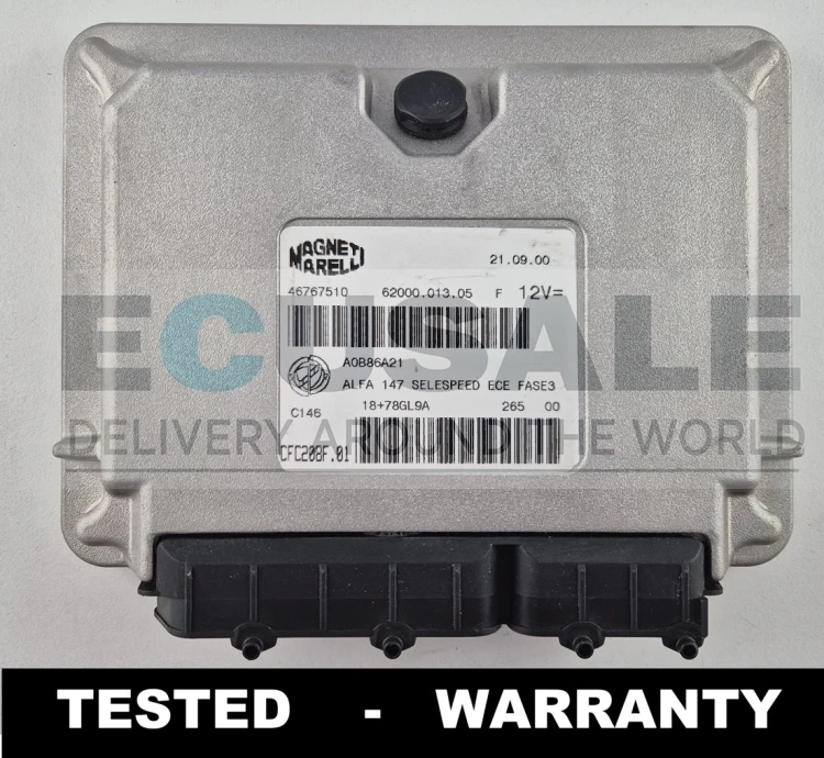 46767510 CFC208F.01 centralina de transmissão TCU Alfa Romeo 147 Selespeed Magneti Marelli