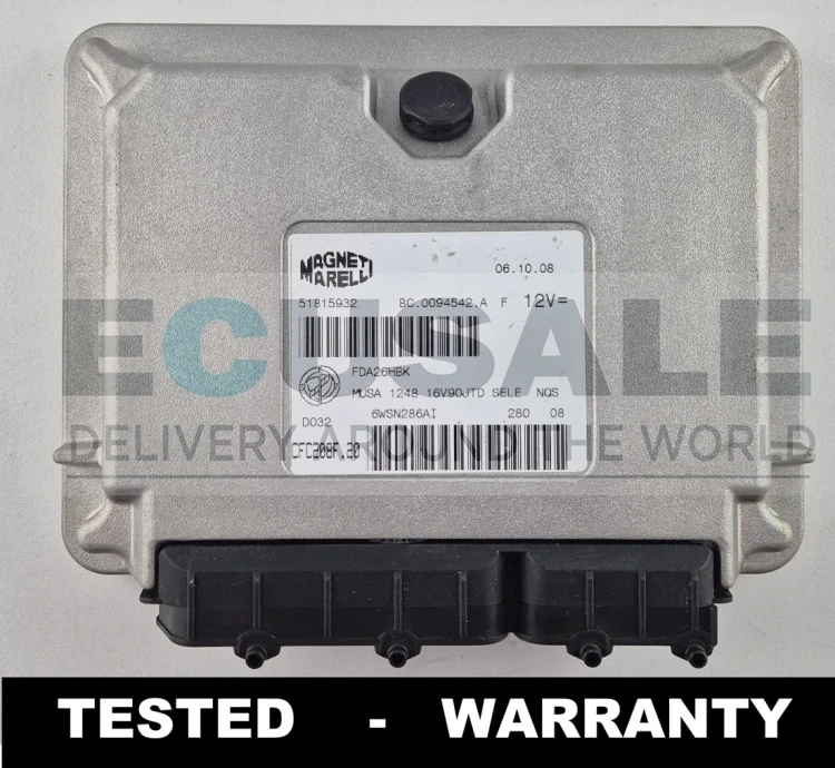51815932 CFC208F.20 centralina de transmissão TCU Lancia Musa 1.3 JTD Selespeed Magneti Marelli
