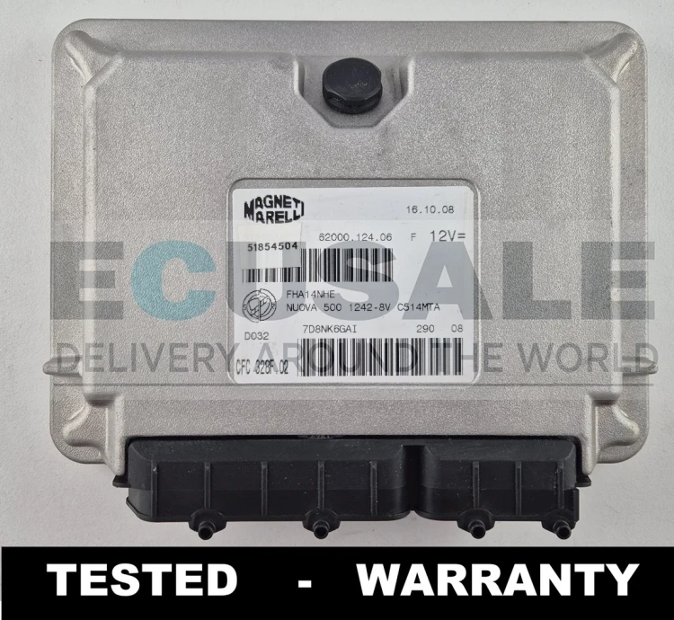 51854504 CFC328F.02 centralina de transmissão TCU Fiat 500 1.2 8V Dualogic Magneti Marelli