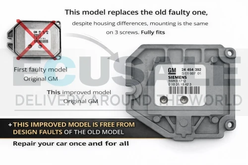 ECU Opel 24454392 5WK91712 sem falhas do modelo antigo