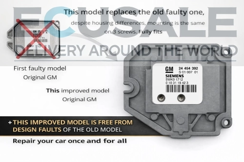 Opel ECU 24454392 5WK91712 ohne Schwachstellen des alten Modells