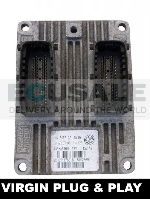 51926691 IAW 5SF8.CP Centralina do motor Fiat Panda 1.2 8V Virgin Plug and Play
