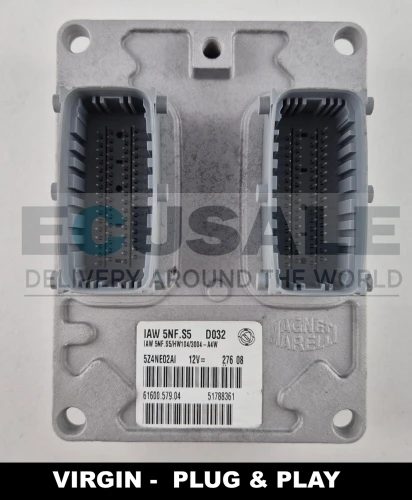 51788361 61600.579.04 Centralina do motor Fiat Panda 1.2 IAW 5NF.S5 Virgin Plug &amp;amp;amp; Play
