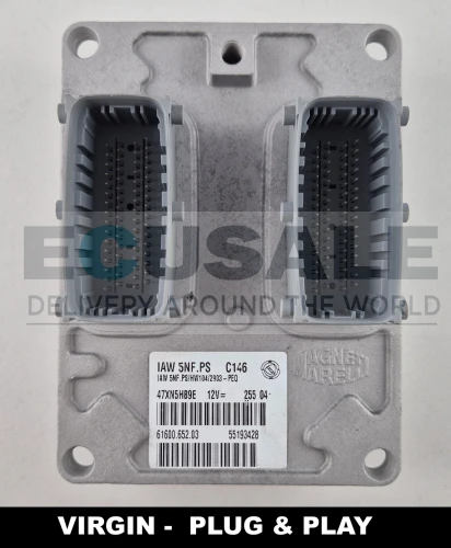 55193428 IAW 5NF.PS 61600.652.03 Centralina do motor ECU Fiat Punto 1.2 8V Virgin Plug and Play