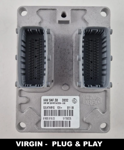 51758235 IAW 5NF.S8 61600.619.03 Centralina motore Fiat Panda 1.2 8V 4x4 Virgin Plug and Play