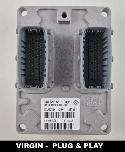 51788362 61600.619.04 Centralina motore Fiat Panda 1.2 8V 4x4 IAW 5NF.S8 Virgin Plug &amp;amp;amp; Play