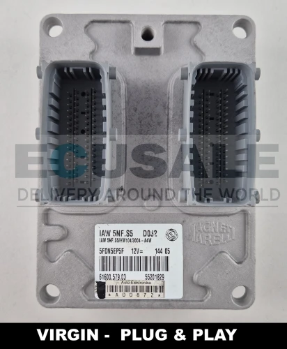 55201829 61600.579.03 IAW 5NF.S5 Centralina do motor Fiat Panda 1.2 8V Virgin Plug &amp;amp;amp; Play