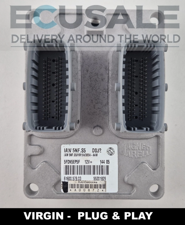 55201829 61600.579.03 IAW 5NF.S5 Motorsteuergerät Fiat Panda 1.2 8V Virgin Plug &amp;amp;amp; Play