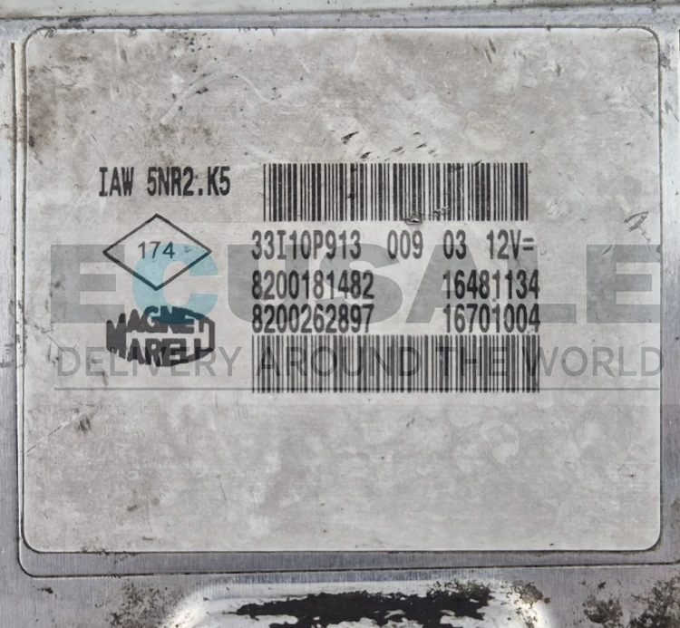 IAW 5NR2.K5 ECU Renault Clio II 1.2 16V Virgin Plug &amp;amp;amp; Play Centralina do motor