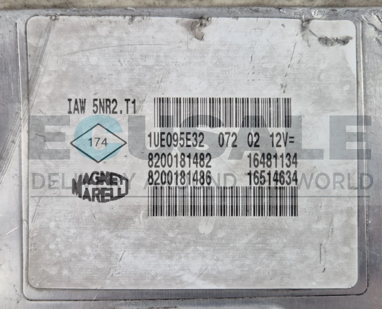 IAW 5NR2.T1 ECU Renault Clio II 1.2 16V Virgin Plug &amp;amp;amp; Play Centralina do motor