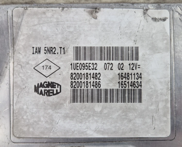IAW 5NR2.T1 ECU Renault Clio II 1.2 16V Virgin Plug &amp;amp;amp; Play Centralina motore