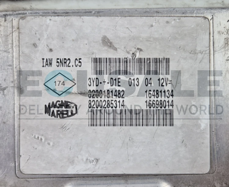 IAW 5NR2.C5 ECU Renault Clio II 1.2 16V Virgin Plug &amp;amp;amp; Play Centralina do motor