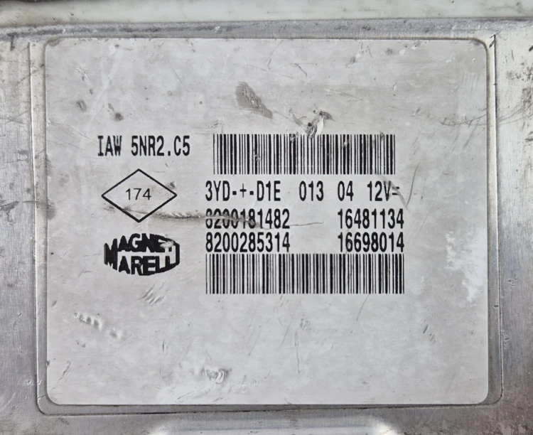 IAW 5NR2.C5 ECU Renault Clio II 1.2 16V Virgin Plug &amp;amp;amp; Play Centralina motore