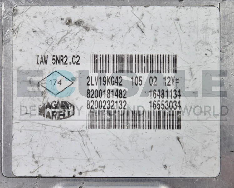 8200232132 Magneti Marelli IAW 5NR2.C2  Centralina do motor Renault Clio 1.2 16V VIRGIN