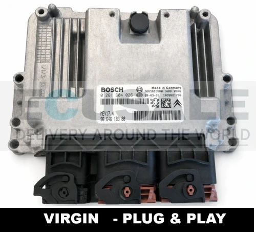 centralina do motor Bosch MEV17.4 0261S04026 9664618380 Peugeot 207, 207 CC 1.6 VTi