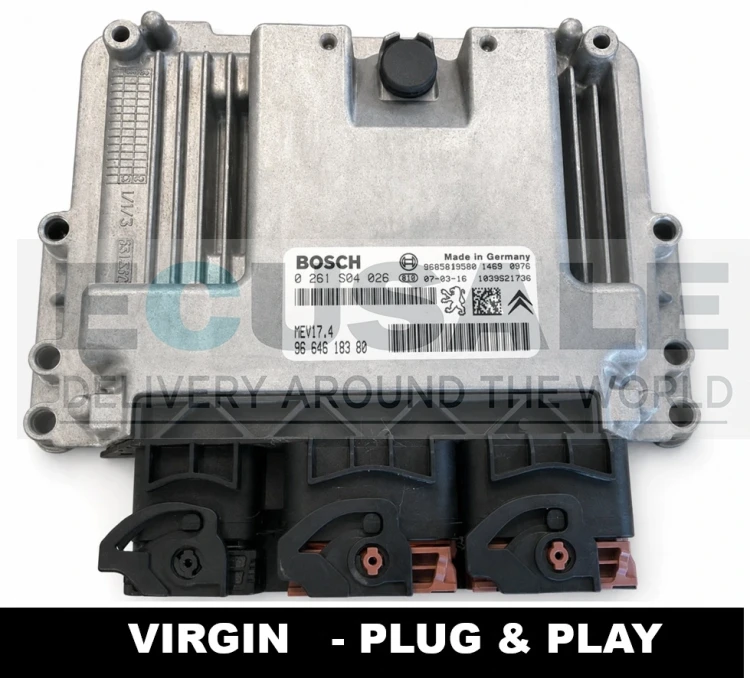 centralina do motor Bosch MEV17.4 0261S04026 9664618380 Peugeot 207, 207 CC 1.6 VTi