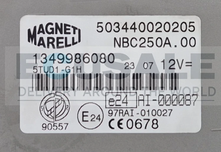 módulo de controle BSI BCM Magneti Marelli 1349986080 503440020205 Fiat Ducato, Peugeot Boxer, Citroën Jumper