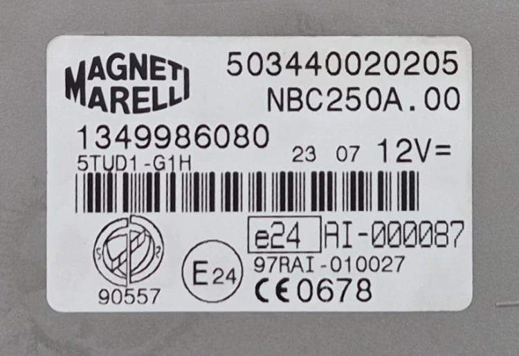 modulo di controllo BSI BCM Magneti Marelli 1349986080 503440020205 Fiat Ducato, Peugeot Boxer, Citroën Jumper